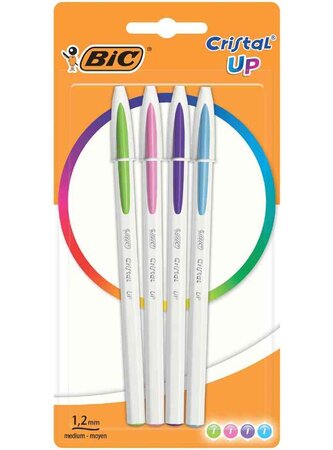 Stylo bille Cristal Up Fashion, couleurs assorties BIC