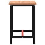 vidaXL Établi 115x55x81 5 cm bois massif de hêtre et métal