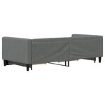 vidaXL Lit de jour avec gigogne et tiroirs sans matelas 90x200 cm