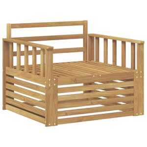 vidaXL Canapé d’extérieur Bois d'Acacia Massif Blanc