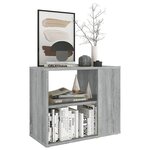 vidaXL Armoire latérale Sonoma gris 60x30x50 cm Bois d'ingénierie