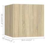 vidaXL Ensemble de meuble TV 4 Pièces Chêne sonoma Bois d'ingénierie