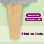 vidaXL Bureau Gris béton 140x50x75 cm Bois d'ingénierie