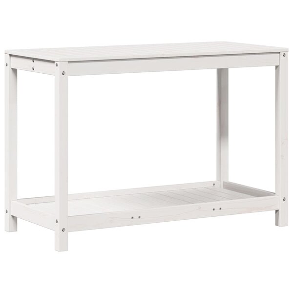 vidaXL Table de rempotage avec étagère 108x50x75 cm bois massif de pin