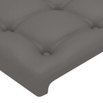 vidaXL Cadre de lit avec tête de lit Gris 80x200 cm Similicuir