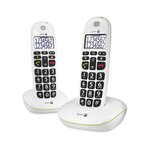 Téléphone sans fil senior doro phoneeasy® 100w duo- blanc