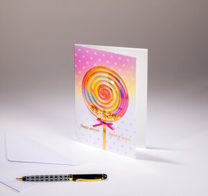 Carte double bulle bulle bulle - petite pensée douce et sucrée