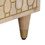 vidaXL Table de chevet 50x33x60 cm bois de manguier massif