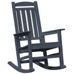 vidaXL Chaise à bascule bleu marine 70x92x108 cm HDPE