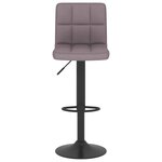 vidaXL Tabourets de bar lot de 2 taupe tissu