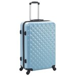 vidaXL Valise rigide 3 Pièces Bleu ABS