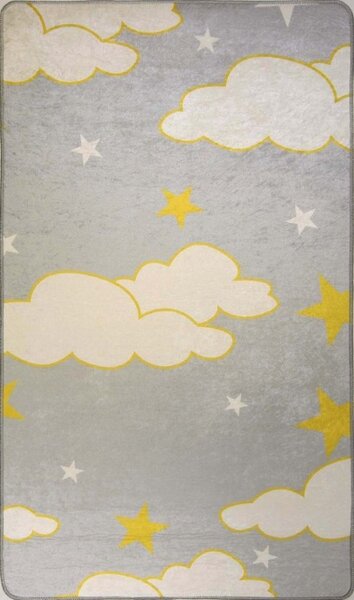 Tapis enfant NUAGE 80 x 150 cm - Gris