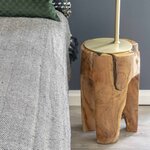 Tabouret en teck rose 40 cm