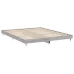 vidaXL Cadre de lit sonoma gris 160x200 cm bois d'ingénierie
