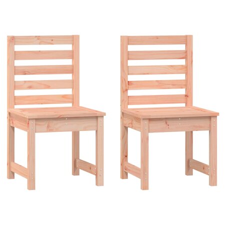 vidaXL Chaises de jardin lot de 2 50x48x91 5 cm bois massif de douglas