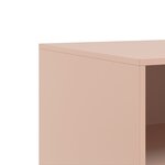 vidaXL Meubles TV 2 Pièces rose 67x39x44 cm acier