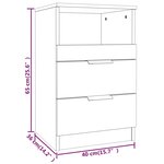 vidaXL Tables de chevet 2 Pièces Sonoma gris Bois d'ingénierie