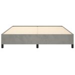 vidaXL Cadre de lit Gris clair 160x200 cm Velours