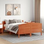 vidaXL Cadre de lit sans matelas cire marron 150x200cm bois pin massif
