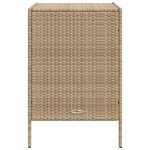 vidaXL Armoire de rangement de jardin beige 55x59x80 cm résine tressée