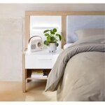 Housse de couette - 240 x 220 cm - Coton - Antibactérien - Taupe