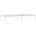 vidaXL Cadre de lit métal blanc 100x190 cm