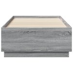 vidaXL Cadre de lit sans matelas sonoma gris 90x190 cm