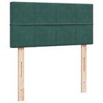 vidaXL Sommier à lattes de lit avec matelas Vert foncé 90x200 cm