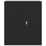 vidaXL Classeur noir 90x40x145 cm acier