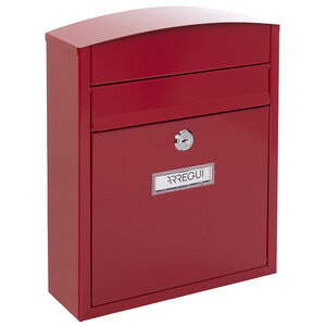 Boîte aux Lettres en Acier Compact E5736 Anti-pluie Rouge