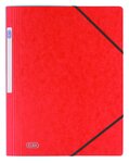 Chemise sans Rabats à élastiques Carte 5/10 eme 24 x 32 cm Rouge ELBA