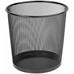 Corbeille à papier maille métallique 13l - noir Q-CONNECT