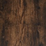 vidaXL Boîte de rangement à disques vinyle Chêne fumé 71x34x36 cm Bois