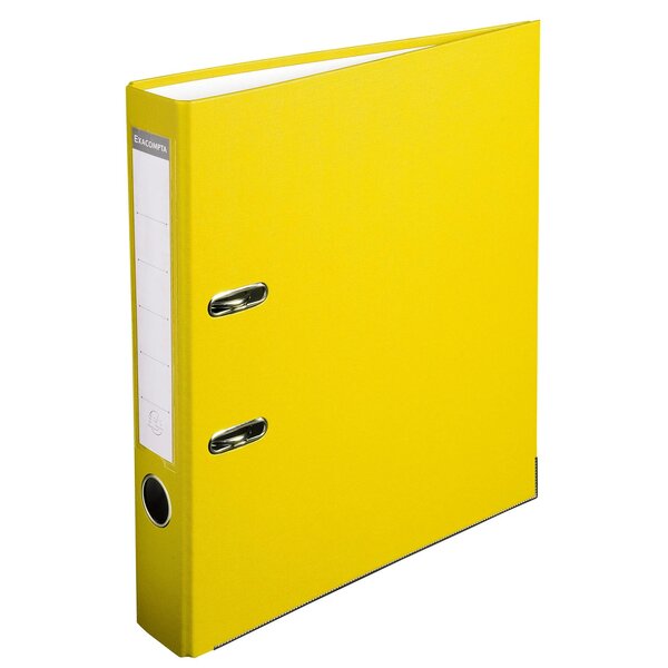Classeur À Levier Polypropylène Dos De 50mm - A4 - Jaune - X 20 - Exacompta