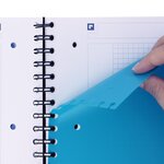Cahier Spirale MULTINOTES A4+ 160P Perforées Lignée 7mm 90g coloris aléatoire OXFORD