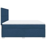 vidaXL Sommier à lattes de lit avec matelas Bleu 180x200 cm Tissu