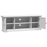 vidaXL Meuble TV blanc 110x30x41 cm bois d'ingénierie