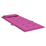 vidaXL Coussins de chaise à dossier haut lot de 4 rose tissu oxford