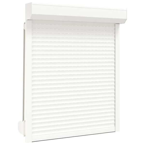 vidaXL Volet roulant aluminium 100x130 cm blanc