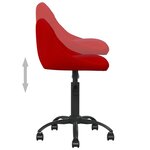 vidaXL Chaise de salle à manger Rouge bordeaux Velours