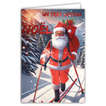 61-5833 Carte Joyeux Noël avec enveloppe blanche 12x17 5cm