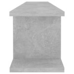 vidaXL Étagères murales 2 Pièces Gris béton 105x18x20 cm Aggloméré