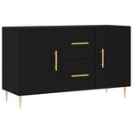 vidaXL Buffet noir 100x36x60 cm bois d'ingénierie