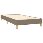 vidaXL Cadre de lit Taupe 90x190 cm Tissu