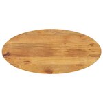 vidaXL Dessus de table 100x50x2 5 cm ovale bois massif de manguier