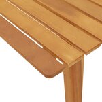 vidaXL Chaises de jardin avec table 5 Pièces Bois solide d'acacia noir