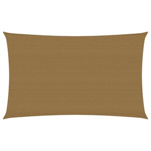 vidaXL Voile d'ombrage 160 g/m² Taupe 2x4 5 m PEHD