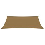 vidaXL Voile d'ombrage 160 g/m² Taupe 2 5x4 5 m PEHD