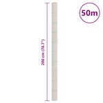 vidaXL Membrane anti-mauvaises herbes blanc 2x50 m PP