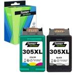 Compatible HP 305XL Pack 2 Cartouches marque Toner Services Noire et Couleurs